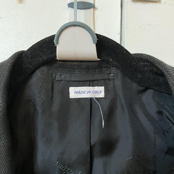 Brioni Harry Rosen Black Plaid Check Sports Coat Blazer Wool Mens 40 R Flawed - Picture 4 of 14